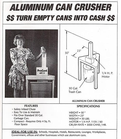 Aluminum Can Crusher Plans