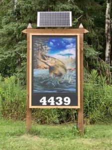diy solar address sign